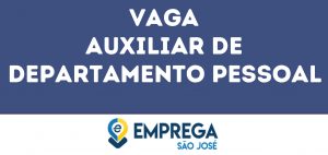 Auxiliar De Departamento Pessoal-São José Dos Campos - Sp 15