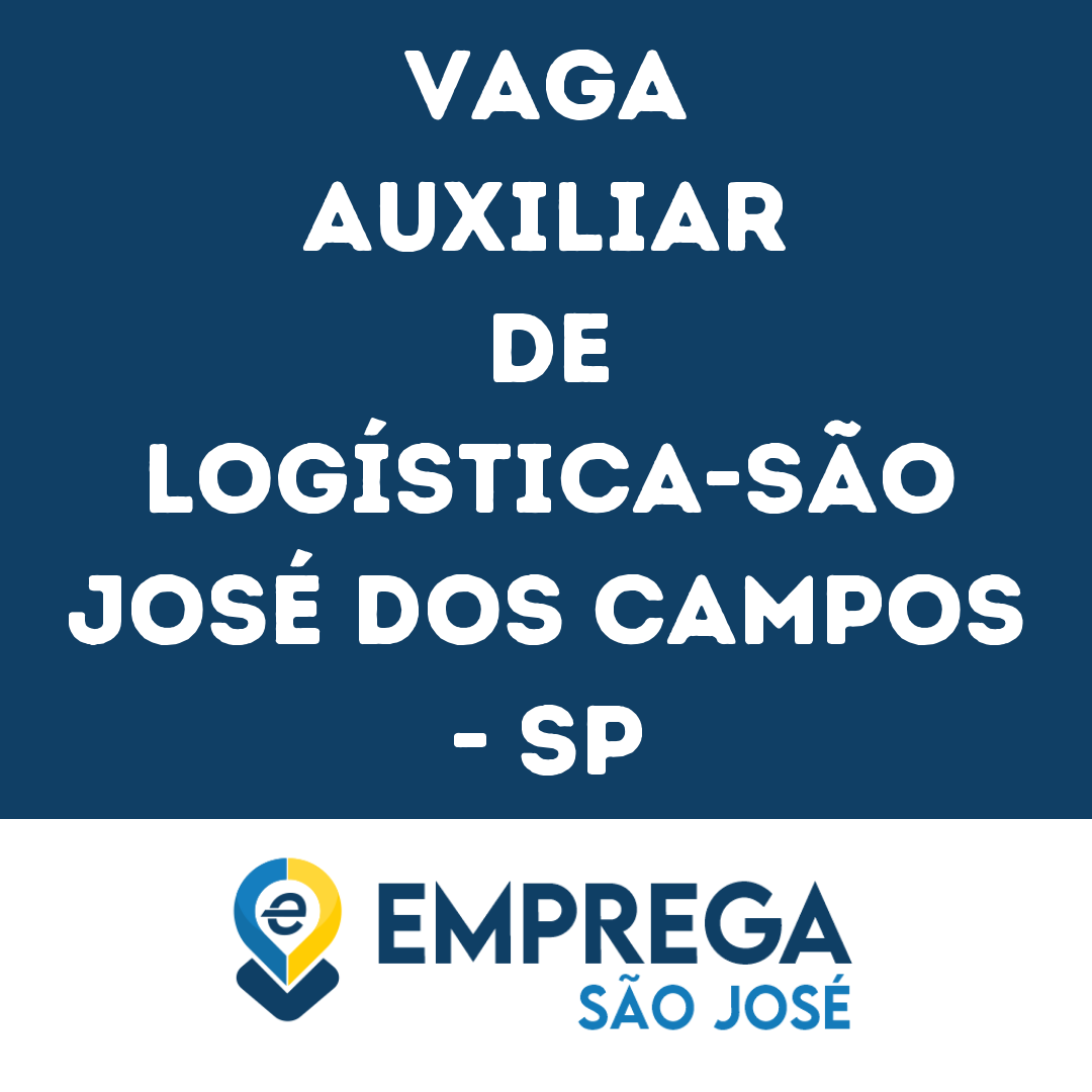Auxiliar De Logística-São José Dos Campos - Sp 153