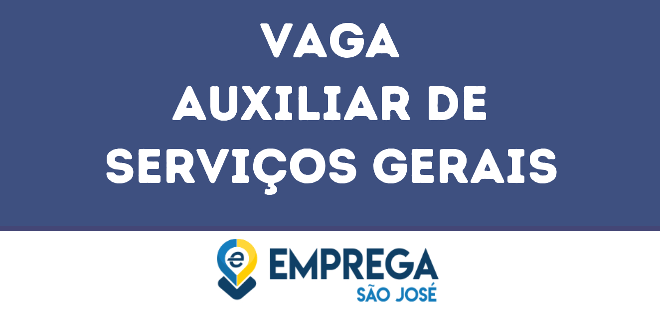 Auxiliar De Serviços Gerais-São José Dos Campos - Sp 97