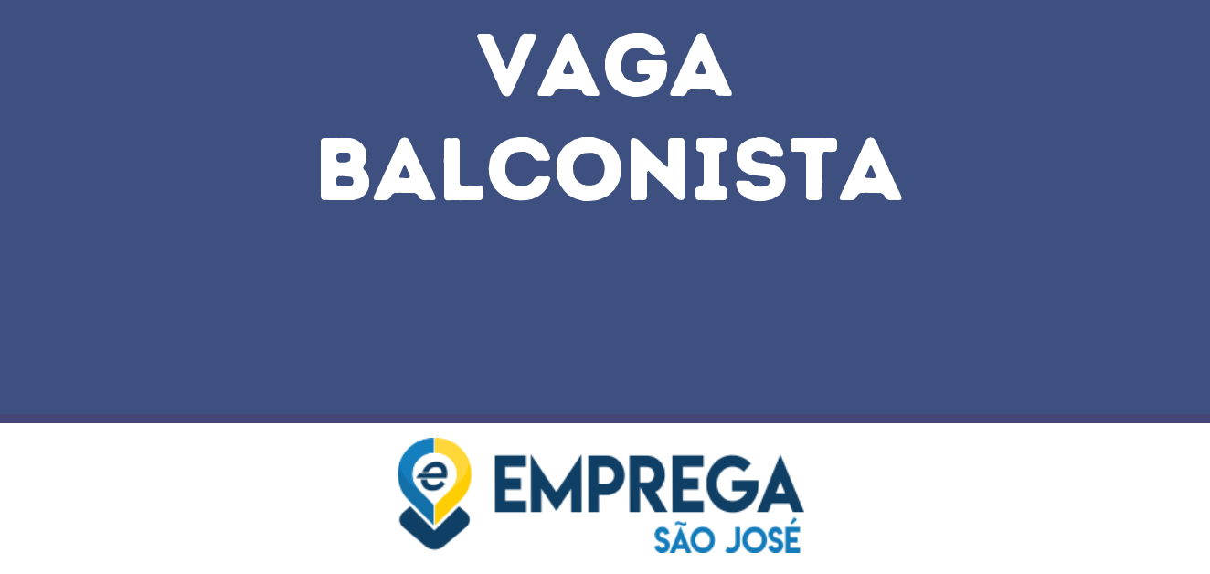 Balconista-São José Dos Campos - Sp 295