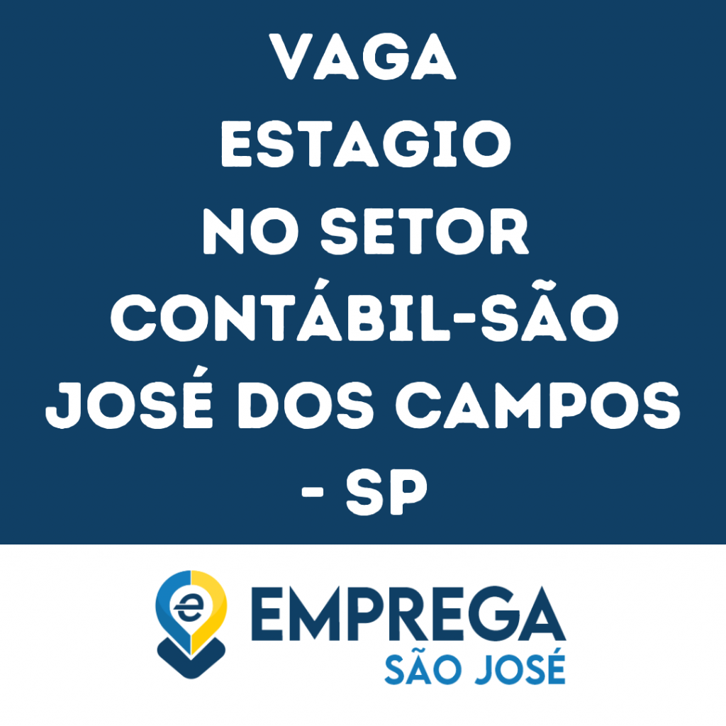 Estagio No Setor Contábil-São José Dos Campos - Sp 1