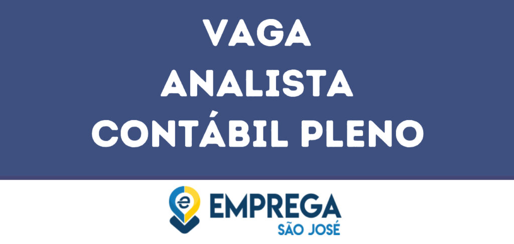 Analista Contábil Pleno-São José Dos Campos - Sp 1 Analista Contábil Pleno-São José Dos Campos - Sp 1