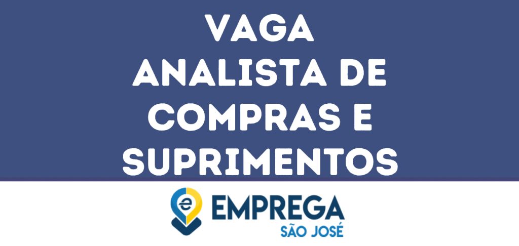 Analista De Compras E Suprimentos-São José Dos Campos - Sp 1