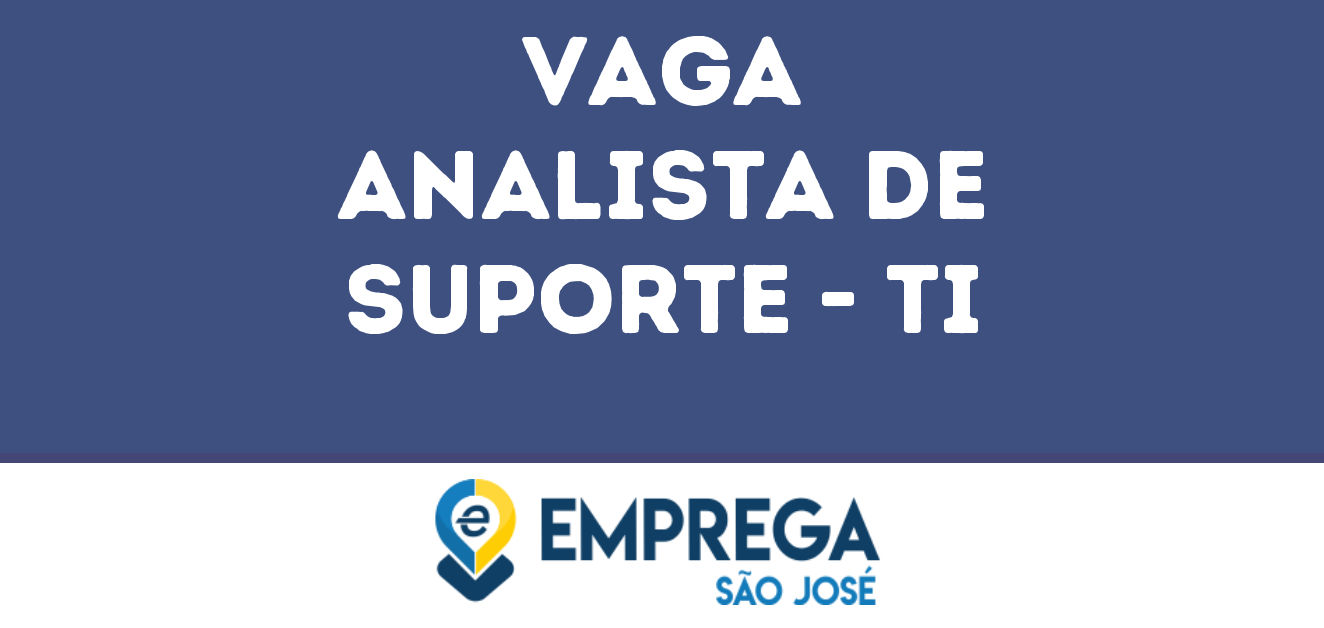 Analista De Suporte - Ti-São José Dos Campos - Sp 19