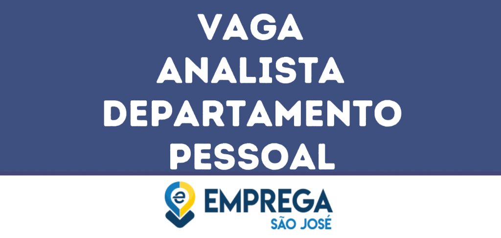 Analista Departamento Pessoal-São José Dos Campos - Sp 1