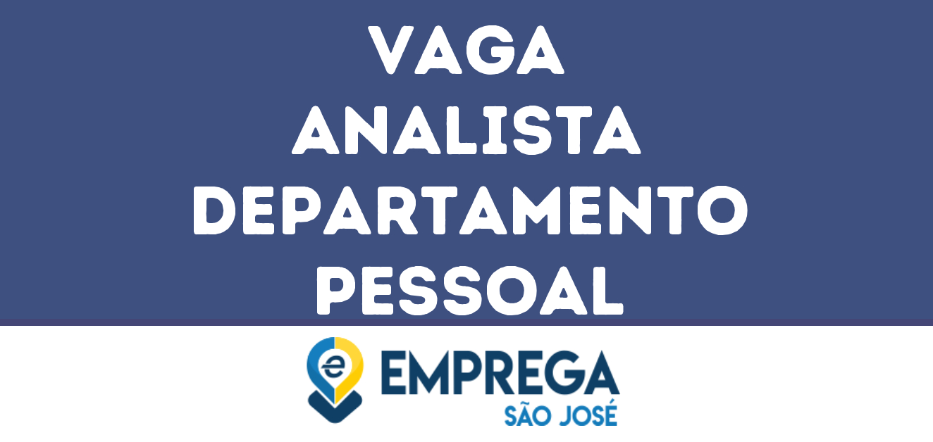 Analista Departamento Pessoal-São José Dos Campos - Sp 153