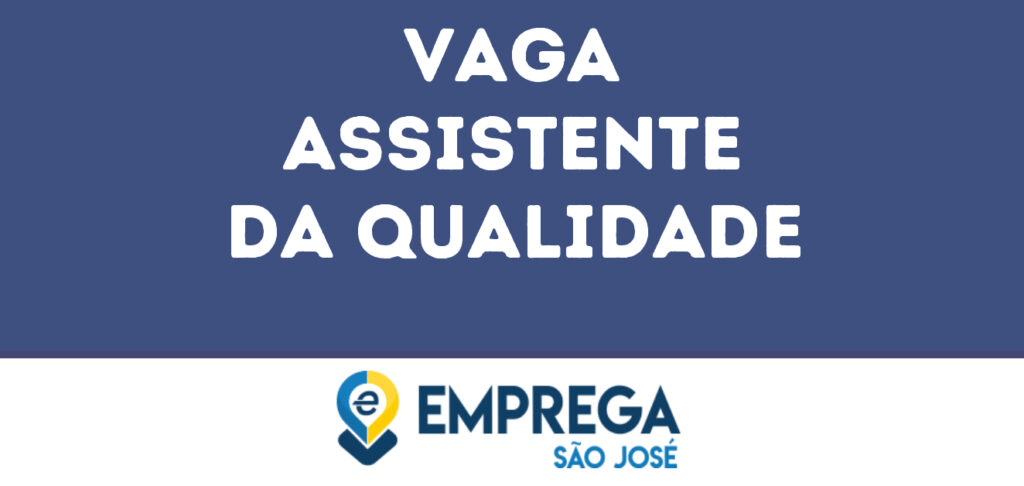 Assistente Da Qualidade-São José Dos Campos - Sp 1