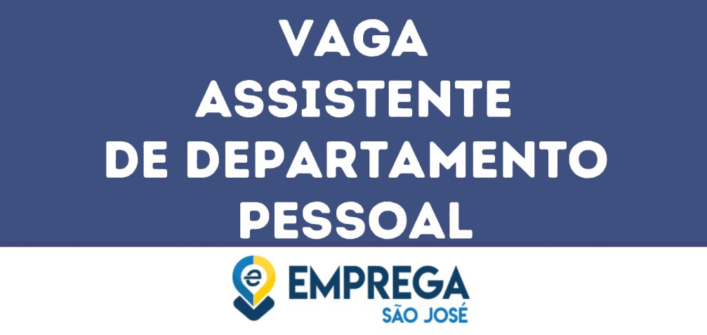 Assistente De Departamento Pessoal-Guararema - Sp 1