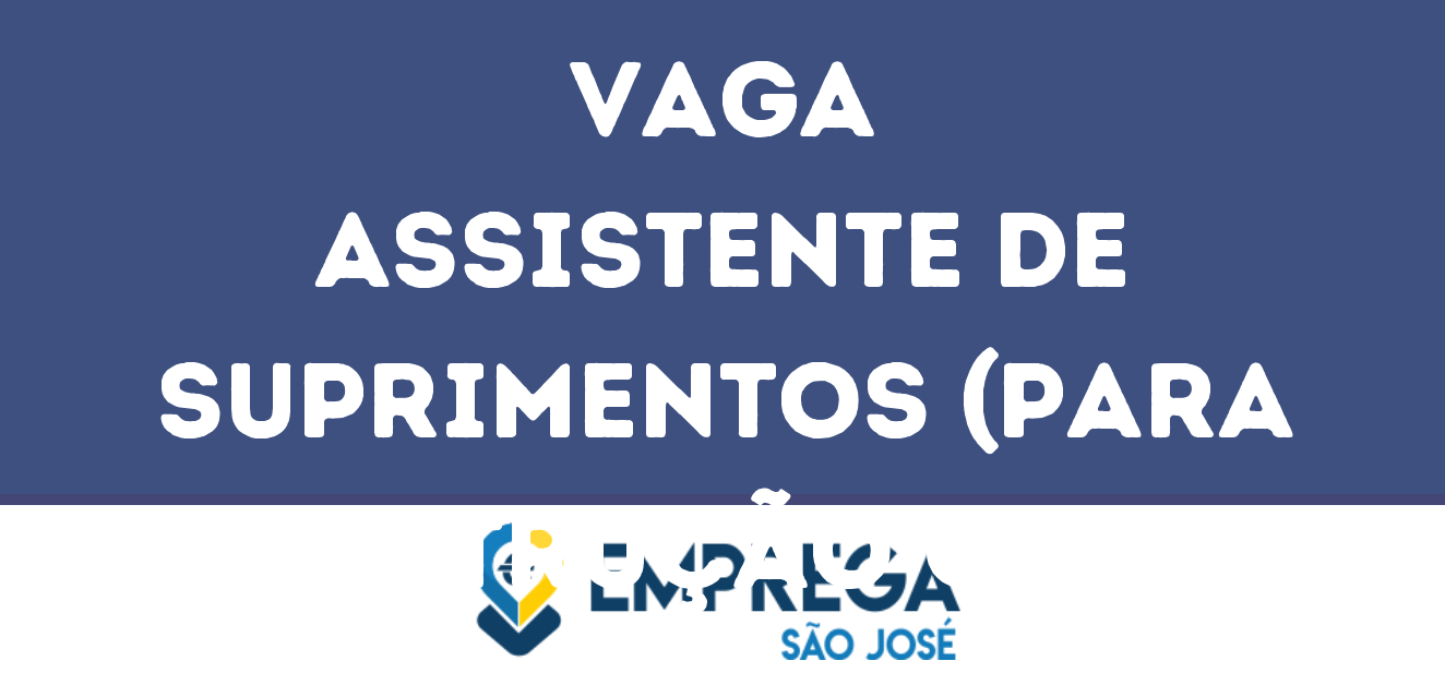Assistente De Suprimentos (Para Construção Civil E Terraplanagem)-São José Dos Campos - Sp 143