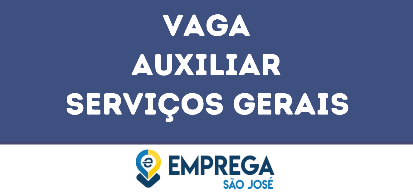 Auxiliar Serviços Gerais-São José Dos Campos - Sp 61
