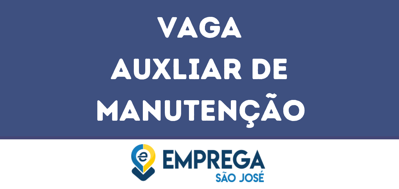 Auxliar De Manutenção-São José Dos Campos - Sp 25
