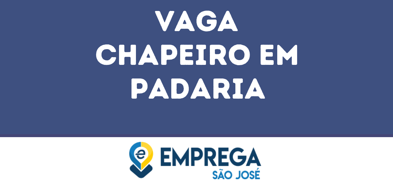 Chapeiro Em Padaria-São José Dos Campos - Sp 121