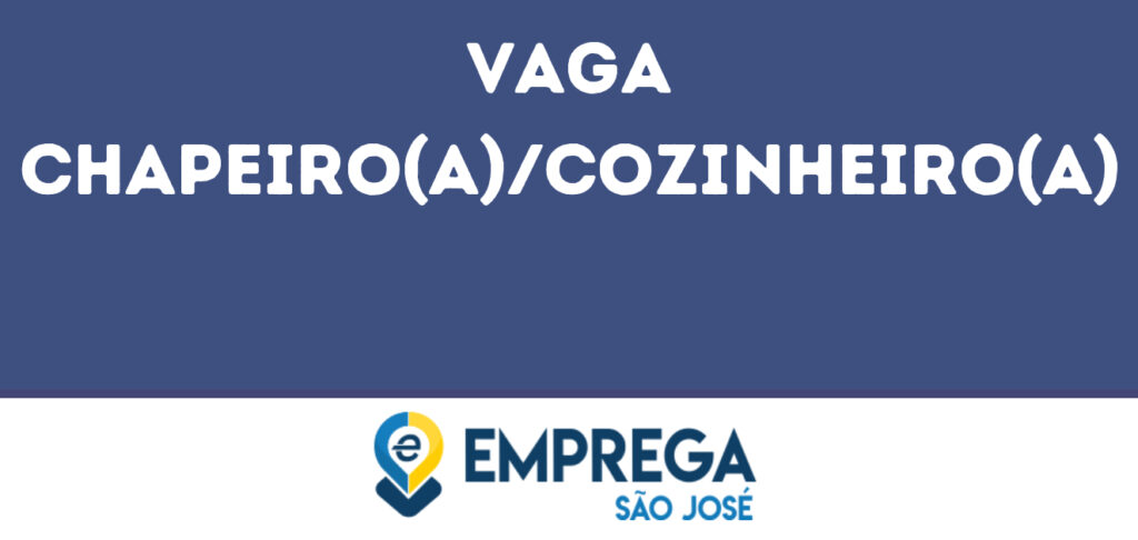 Chapeiro(A)/Cozinheiro(A)-São José Dos Campos - Sp 1