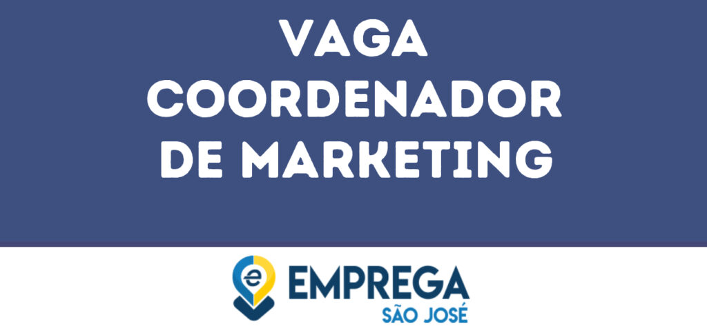 Coordenador De Marketing-São José Dos Campos - Sp 1
