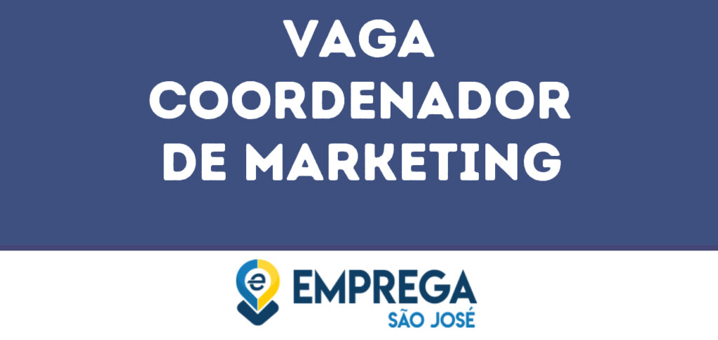 Coordenador De Marketing-São José Dos Campos - Sp 1