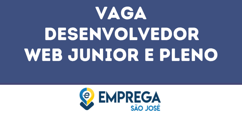 Desenvolvedor Web Junior E Pleno-São José Dos Campos - Sp 1