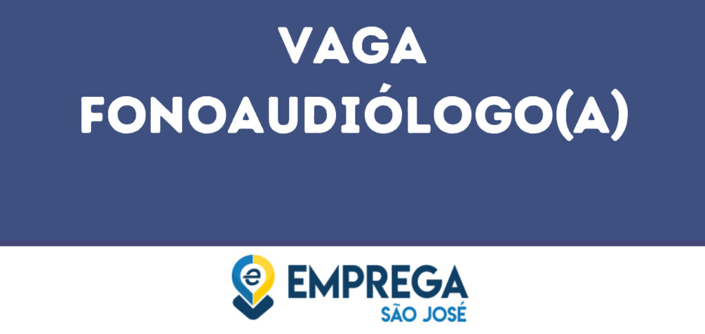 Fonoaudiólogo(A)-São José Dos Campos - Sp 1