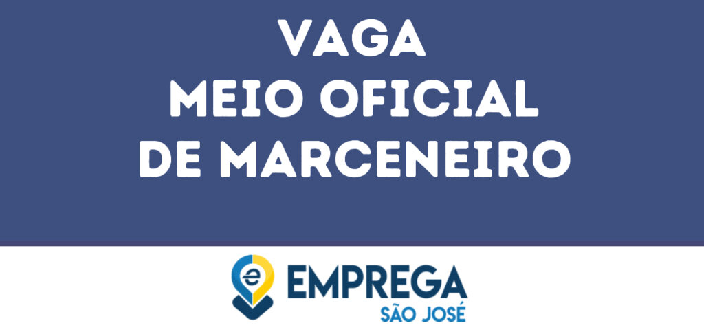 Meio Oficial De Marceneiro-Jacarei - Sp 1