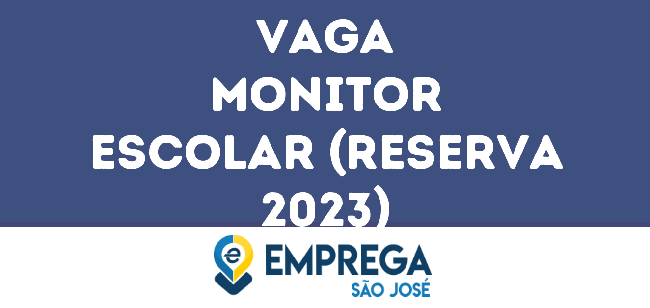 Monitor Escolar (Reserva 2023)-São José Dos Campos - Sp 15