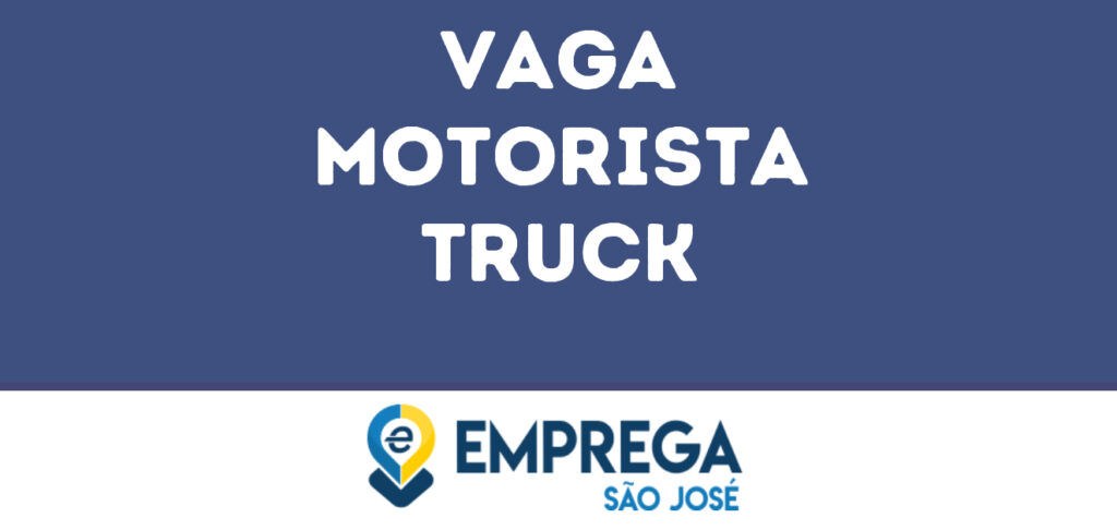 Motorista Truck-Caçapava - Sp 1