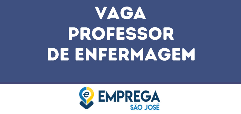 Professor De Enfermagem-São José Dos Campos - Sp 1