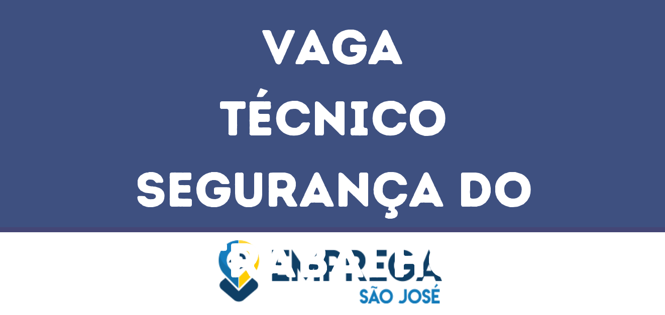 Técnico Segurança Do Trabalho-São José Dos Campos - Sp 145