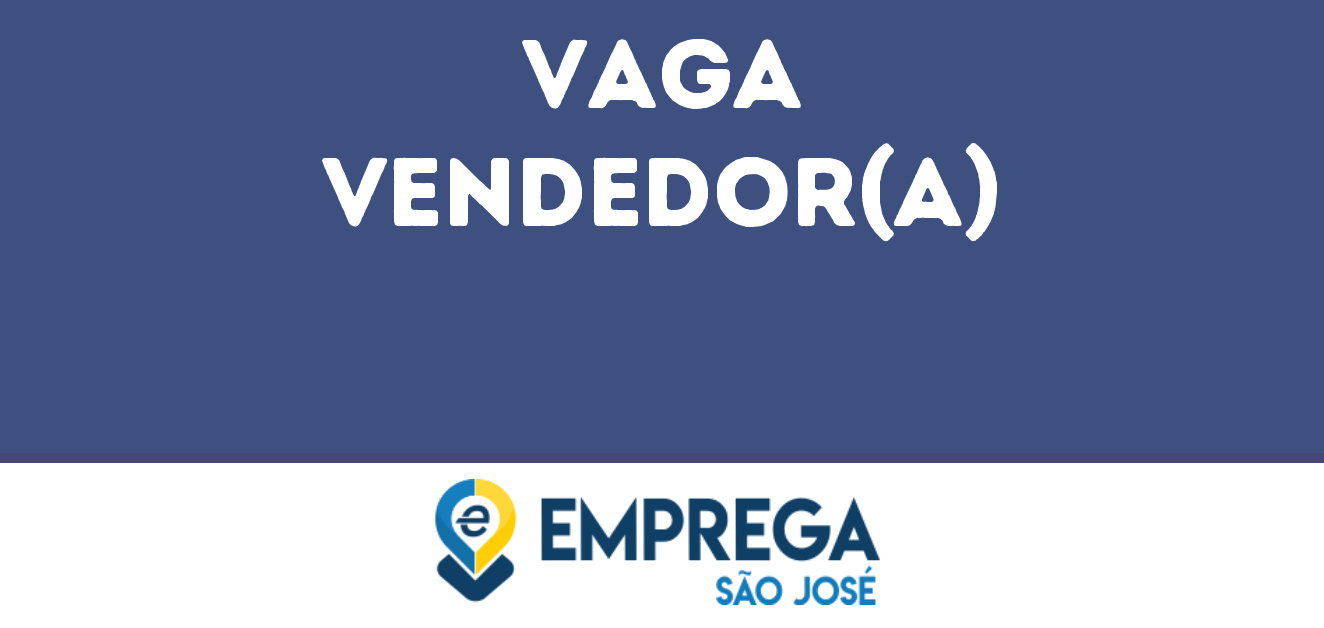 Vendedor(A)-São José Dos Campos - Sp 157
