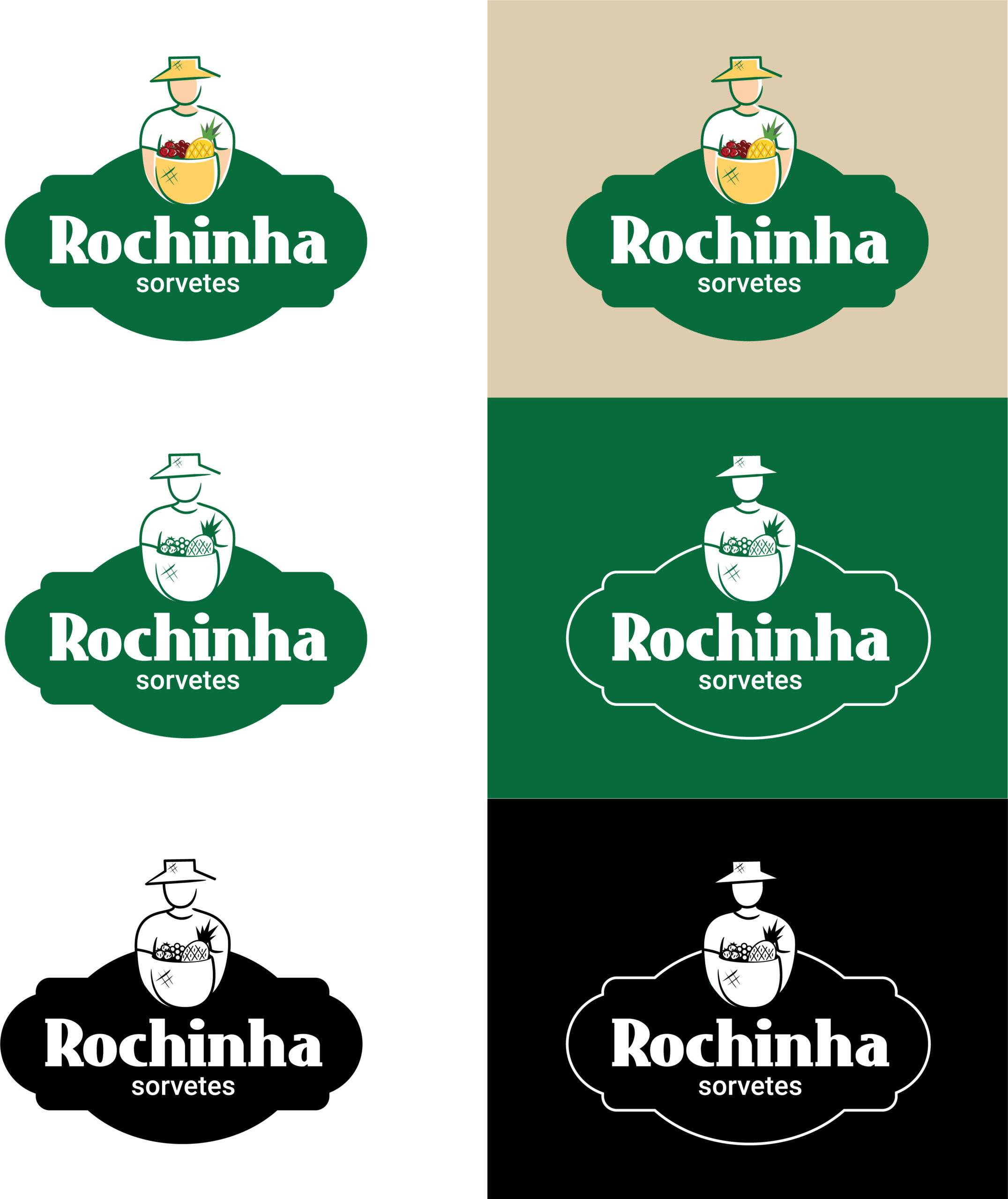 Logo SORVETES ROCHINHA