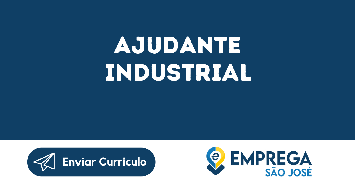 Ajudante Industrial-São José Dos Campos - Sp 37