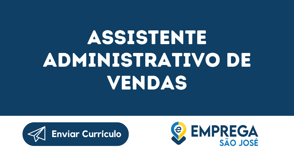 Assistente Administrativo De Vendas-São José Dos Campos - Sp 155