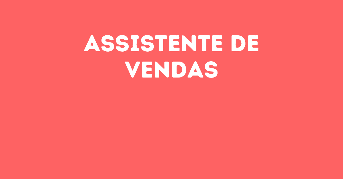 Assistente De Vendas-Jacarei - Sp 147