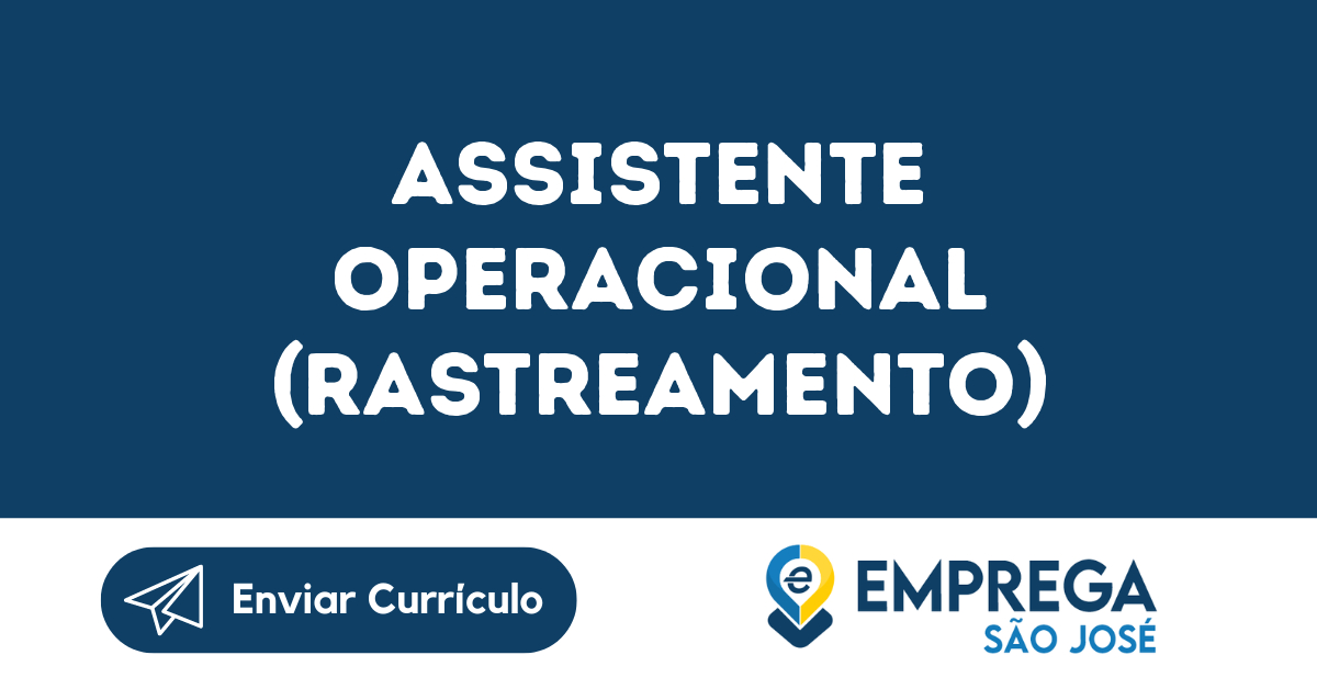 Assistente Operacional (Rastreamento)-Guararema - Sp 27