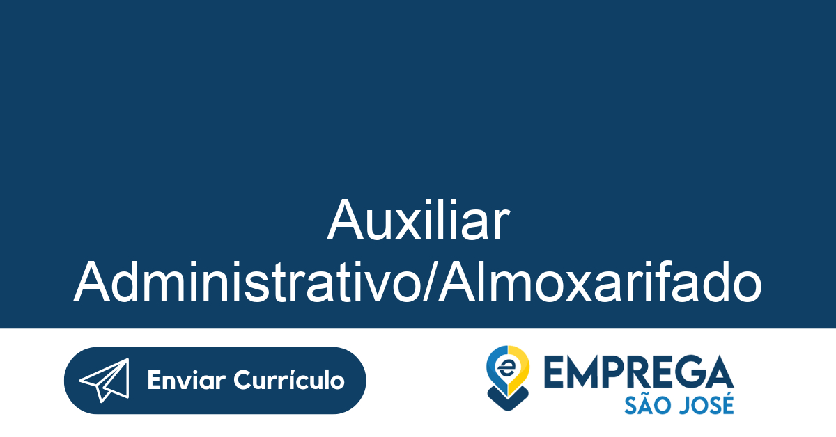 Auxiliar Administrativo/Almoxarifado-São José Dos Campos - Sp 53