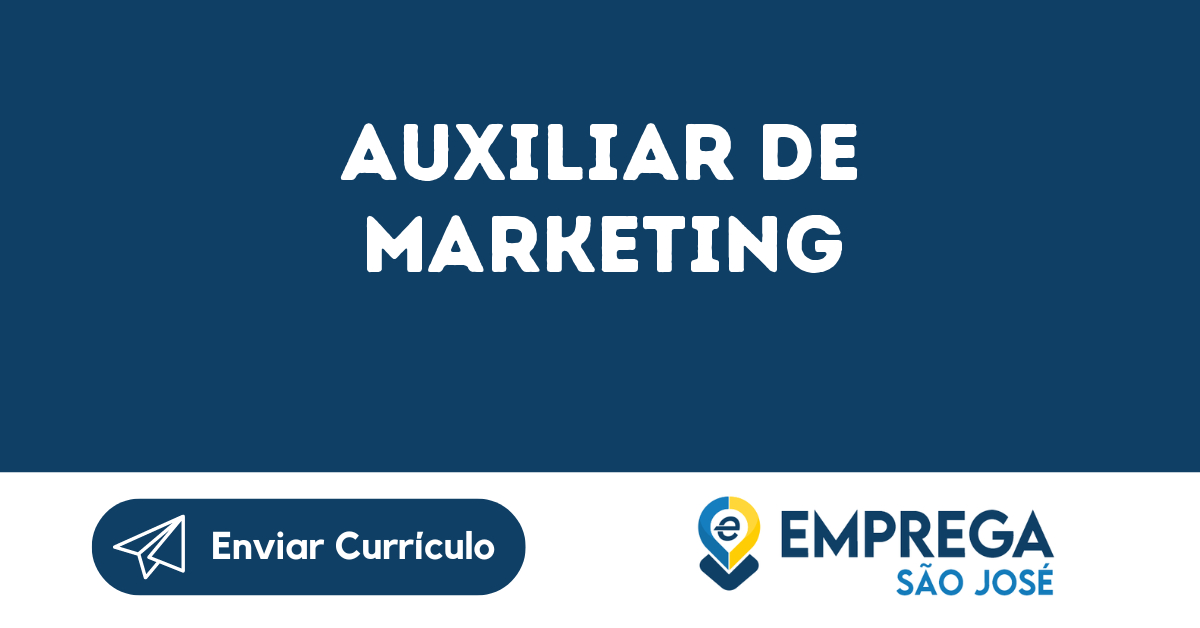 Auxiliar De Marketing-São José Dos Campos - Sp 27