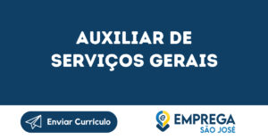 Auxiliar De Serviços Gerais -São José Dos Campos - Sp 3