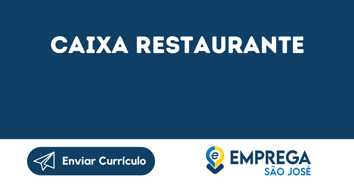 Caixa Restaurante-São José Dos Campos - Sp 137