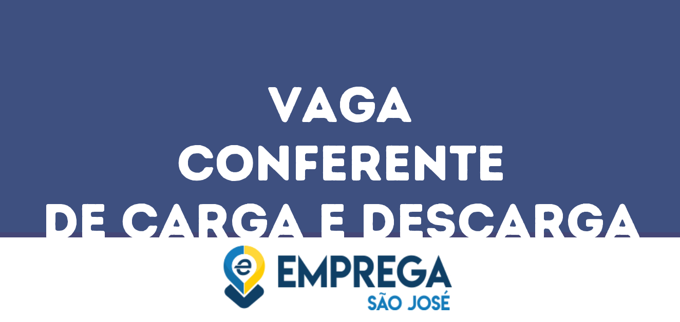 Conferente De Carga E Descarga-Guararema - Sp 109