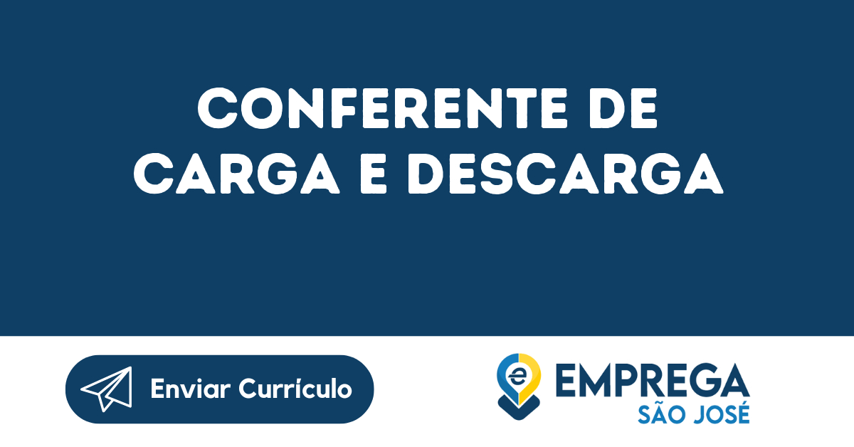 Conferente De Carga E Descarga-Guararema - Sp 107