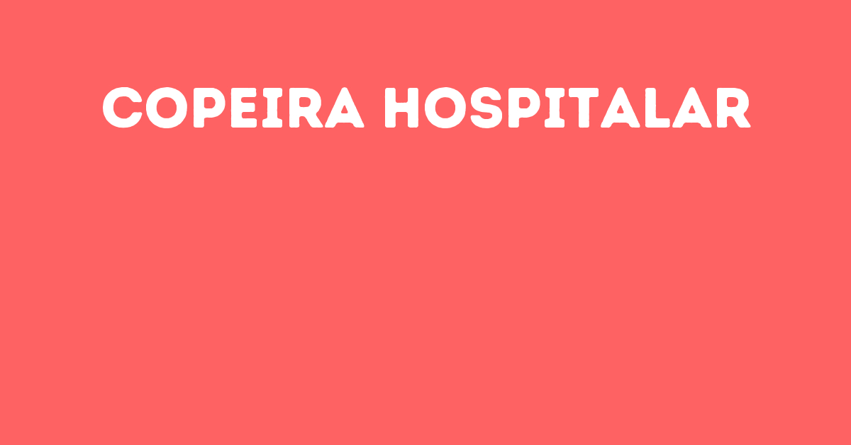 Copeira Hospitalar-São José Dos Campos - Sp 129