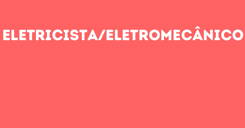 Eletricista/Eletromecânico-São José Dos Campos - Sp 1