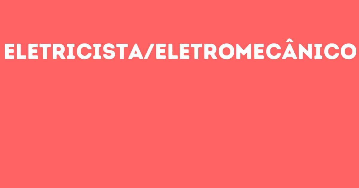 Eletricista/Eletromecânico-São José Dos Campos - Sp 11