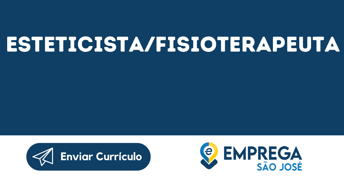 Esteticista/Fisioterapeuta-São José Dos Campos - Sp 11