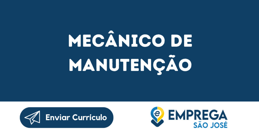 Mecânico De Manutenção-São José Dos Campos - Sp 1