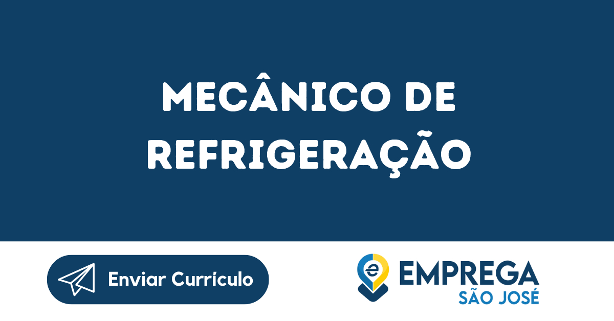 Mecânico De Refrigeração-São José Dos Campos - Sp 157