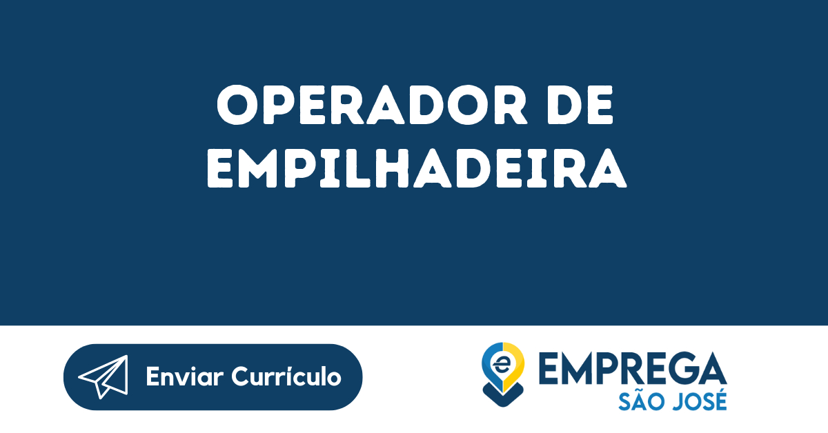 Operador De Empilhadeira-São José Dos Campos - Sp 101