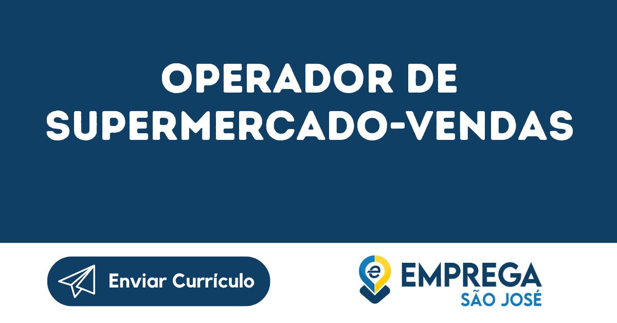 Operador De Supermercado-Vendas-São José Dos Campos - Sp 73