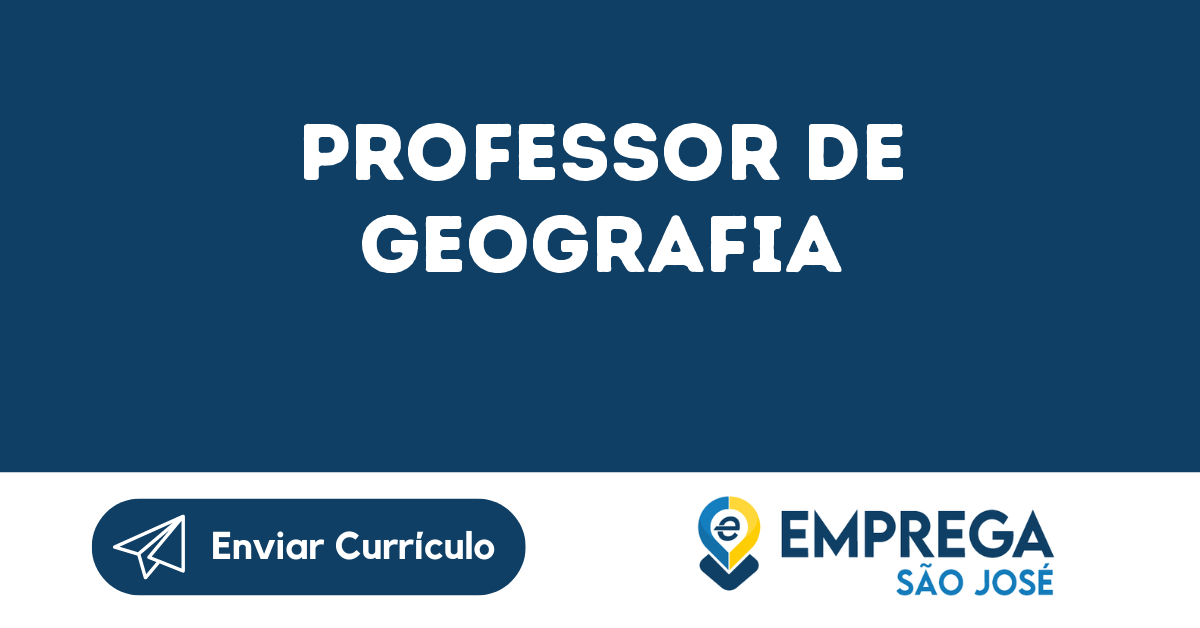 Professor De Geografia-Jacarei - Sp 59