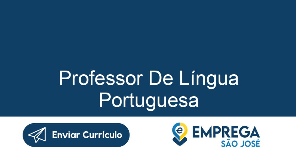 Professor De Língua Portuguesa-Jacarei - Sp 1