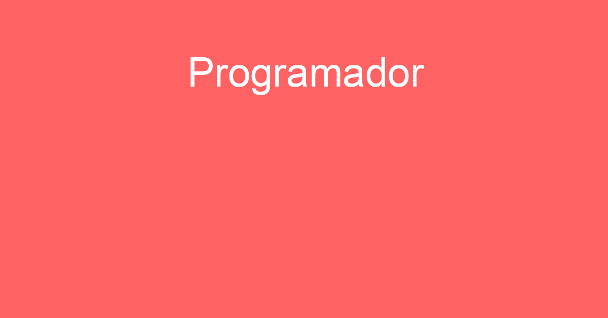 Programador-São José Dos Campos - Sp 45