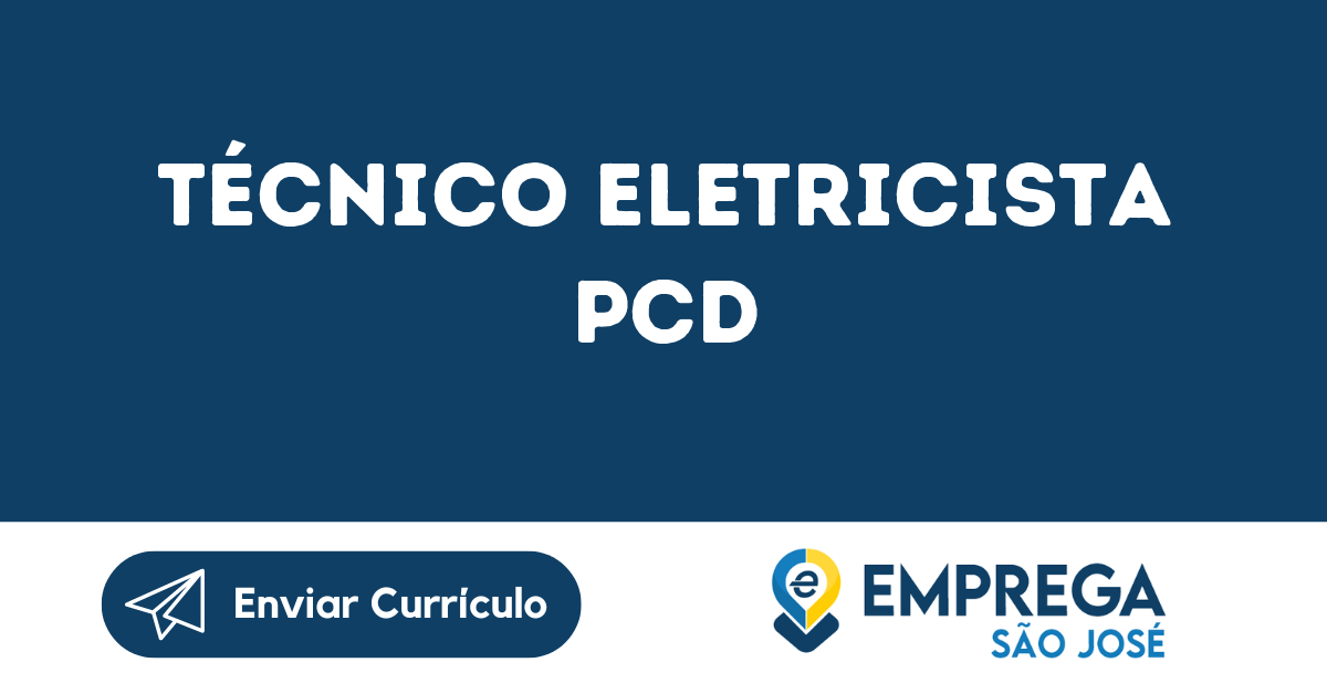 Técnico Eletricista Pcd-Guararema - Sp 147